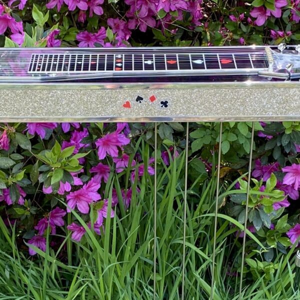 Silver Glass Glitter pedal steel guitar