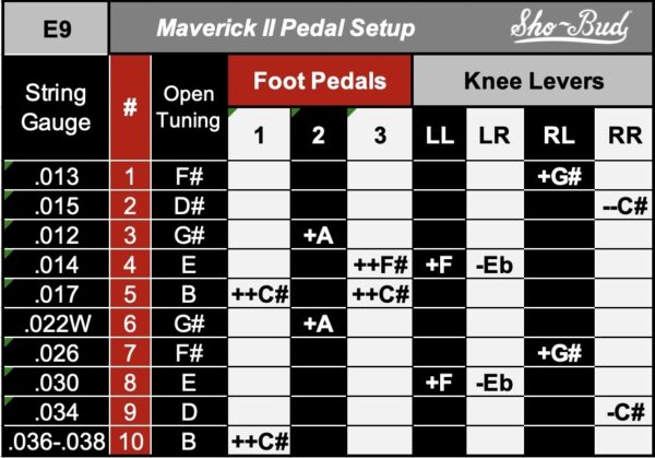 E9 setup Maverick II