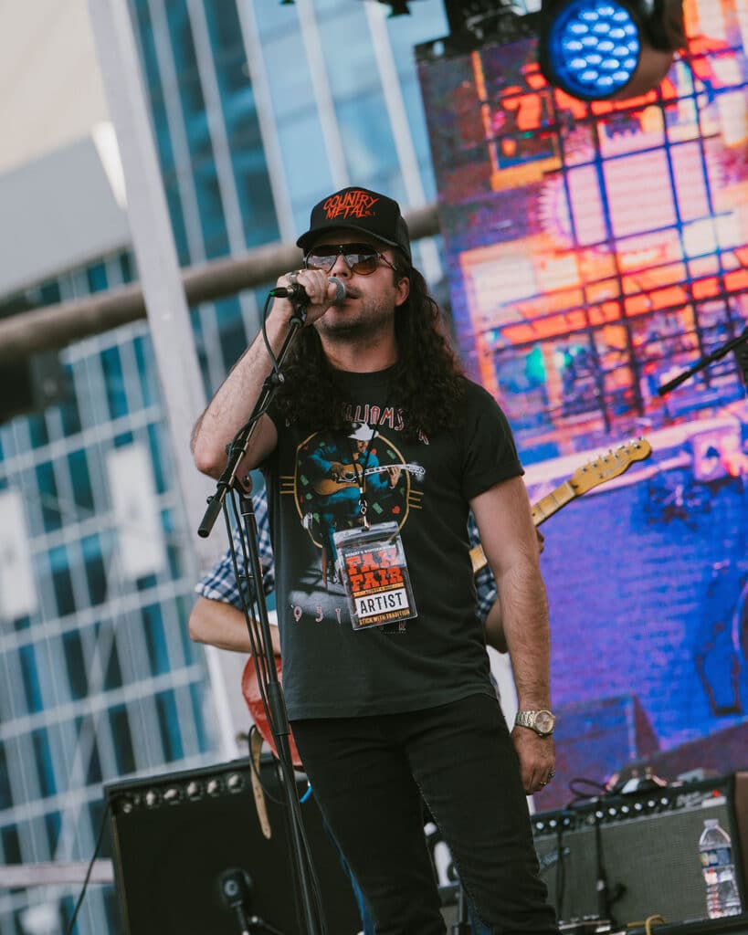 Cody Parks on stage during the Sho-Bud Showcase Live at Robert's Western World Fan Fair Nashville 2025