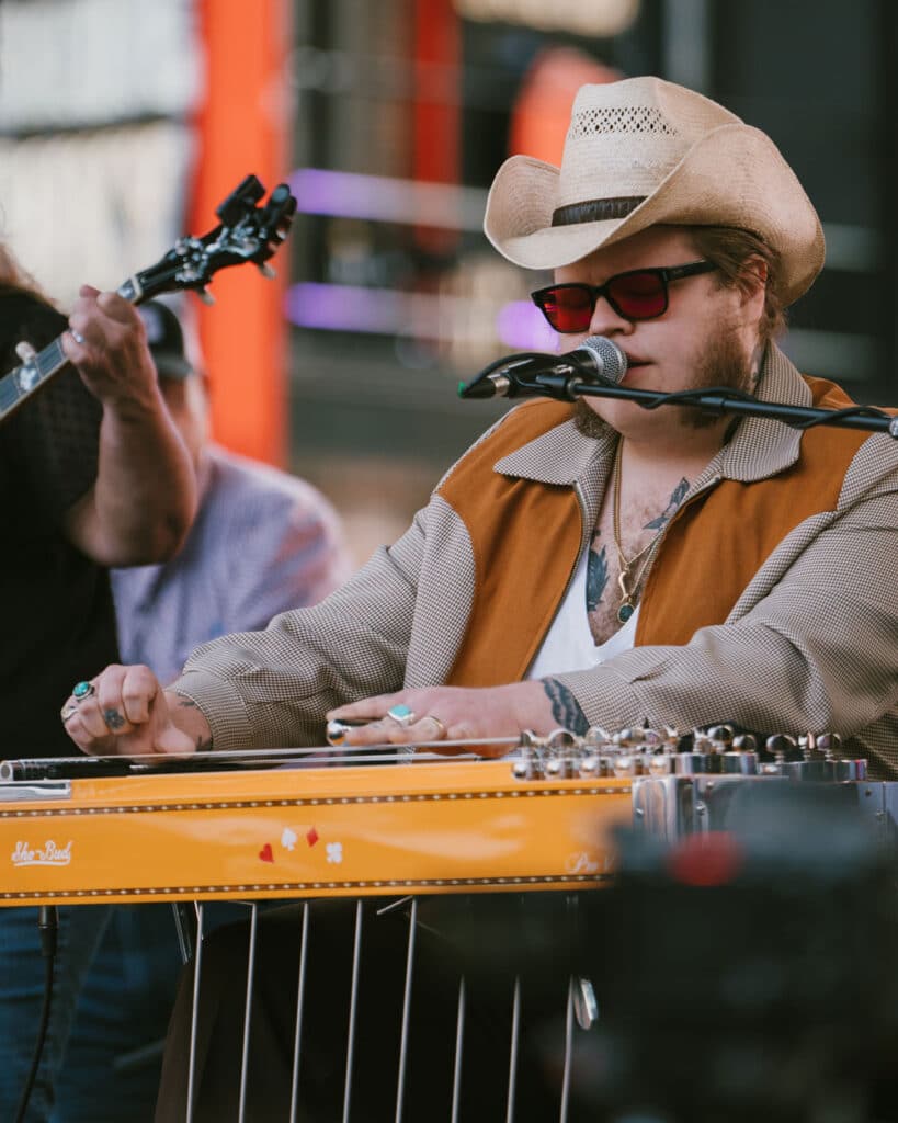 Marcus King on stage during the Sho-Bud Showcase Live at Robert’s Western World Fan Fair Nashville 2025