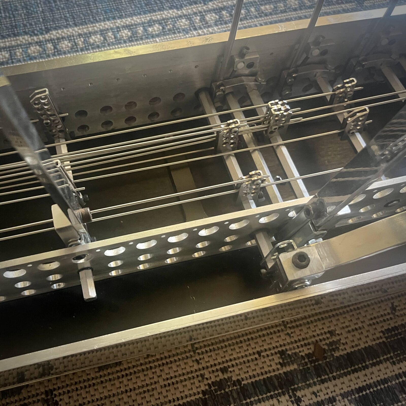 underneath of Excel pedal steel