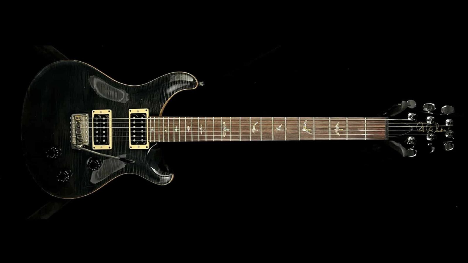 PRS Custom 24 10 Top Transparent Black 1996 - Image 8