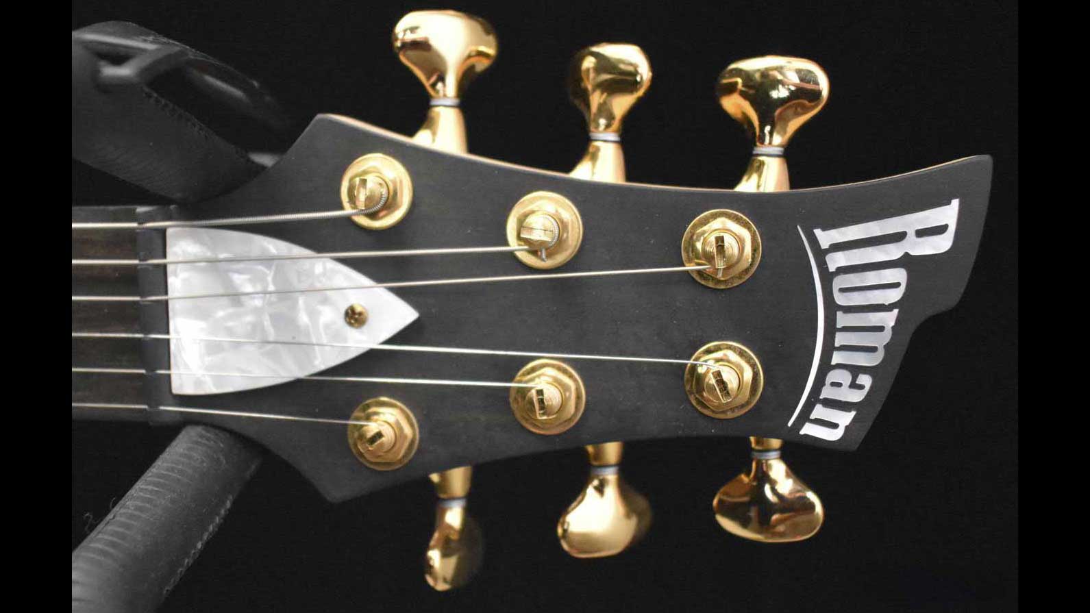 Roman Quicksilver Figured Maple & Korina Transparent Green Top - Image 7