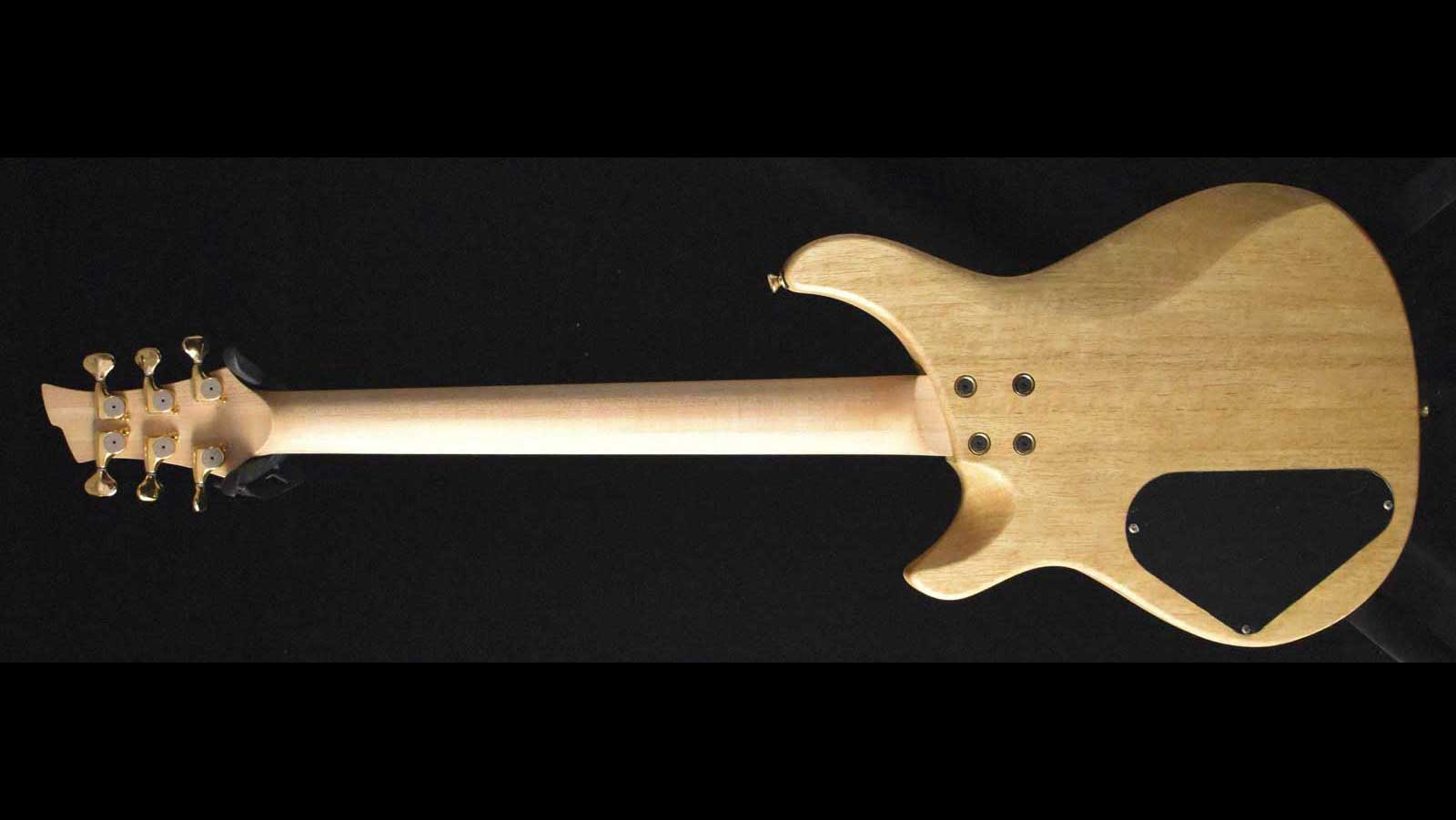 Roman Quicksilver Figured Maple & Korina Transparent Green Top - Image 5