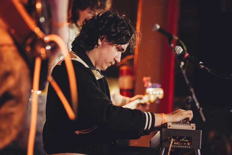 Pedal Steel Noah playing pedal steel guitar