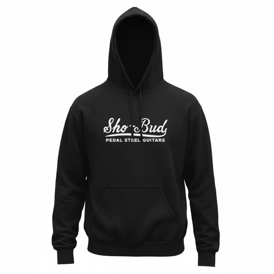 Sho-Bud Black Pedal Steel Guitar Hoodie