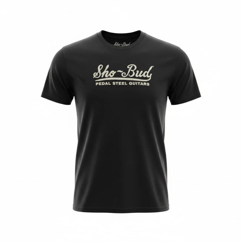 Vintage Black Sho-Bud Pedal Steel Guitar T-shirt