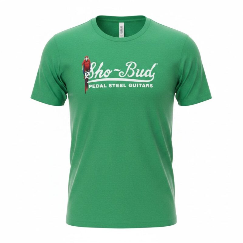 heather green sho-bud tshirt with sarge