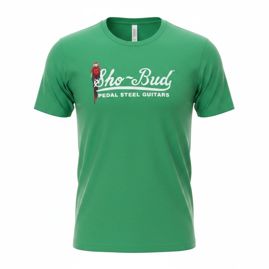 heather green sho-bud tshirt with sarge