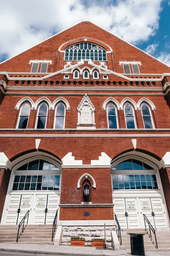 Ryman Auditorium front view